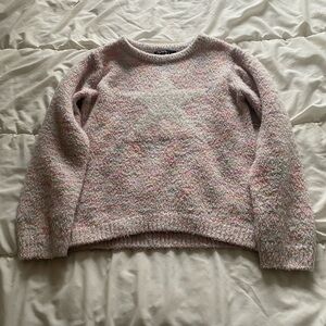 George Pastel Multicolor Crew Neck Sweater - Soft Pink & Cream Blend